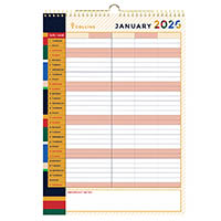 collins edge mira wall calendar edmrfc135 month to view a3