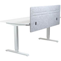 hedj front pet desk mounted screen 1400 x 500mm light grey