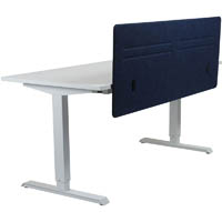 hedj front pet desk mounted screen 1400 x 500mm navy blue