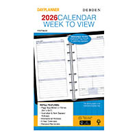 debden dayplanner pr2700 personal edition refill week to view 172 x 96mm