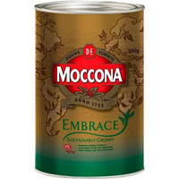 moccona embrace instant coffee sustainably grown 500g can