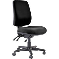 buro roma task chair high back 3-lever jett fabric black