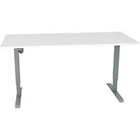 conset 501-33 electric height adjustable desk 1800 x 800mm white/silver