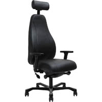 serati support high back chair pro-control synchro 3-d headrest adjustable armrest black aluminium base footplates neo black le