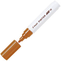 pilot pintor paint marker bullet medium 1.4mm brown