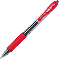 pilot g2 retractable gel ink pen 0.7mm red