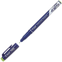 pilot frixion erasable fineliner pen 0.45mm light green