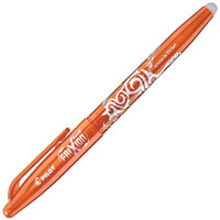pilot frixion erasable gel ink pen fine orange