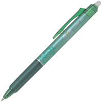 pilot frixion clicker retractable erasable gel ink pen 0.5mm green