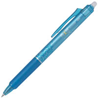 pilot frixion clicker retractable erasable gel ink pen 0.5mm light blue