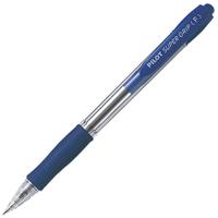 pilot super grip retractable ballpoint pen fine 0.7mm blue