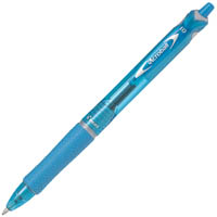 pilot acroball retractable ballpoint pen 1.0mm medium light blue