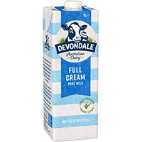 devondale uht long life full cream milk 1 litre