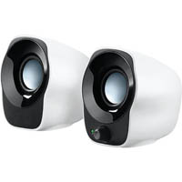 logitech z120 compact stereo usb speakers black/white