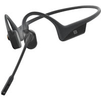 shokz opencomm wireless bluetooth bone conduction headset black