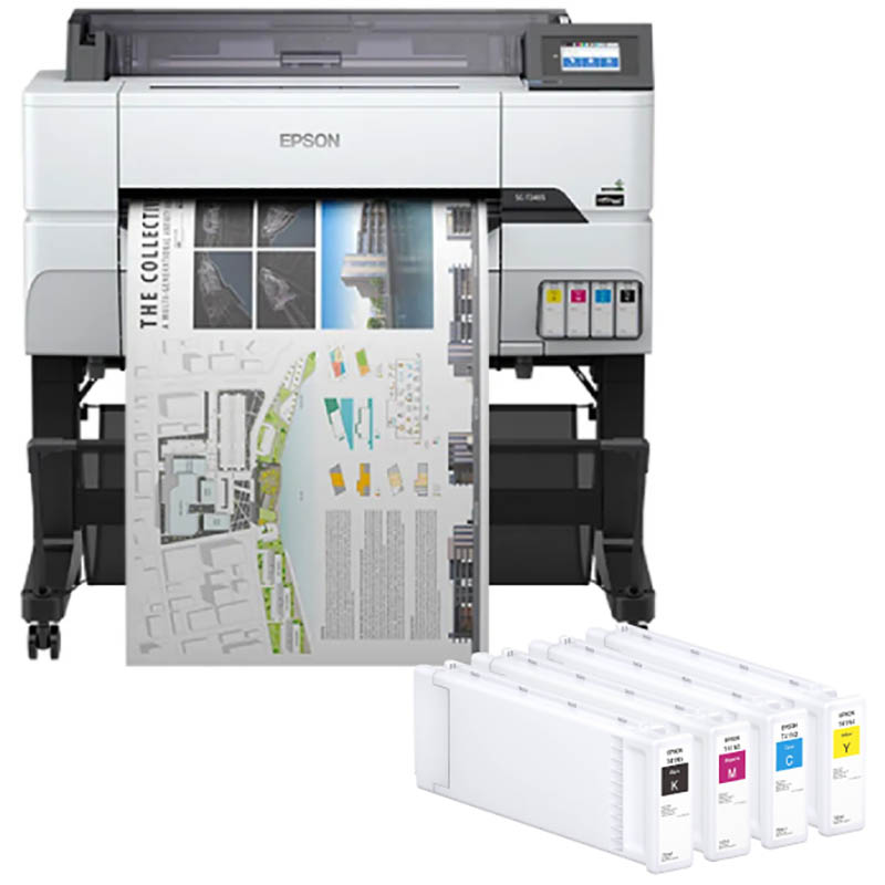 EPSON SURECOLOR T3465 LARGE FORMAT PRINTER AND E41L INK CARTRIDGE COMBO |  | 7115053