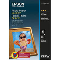 epson s042536 glossy photo paper 200gsm a3 white pack 20