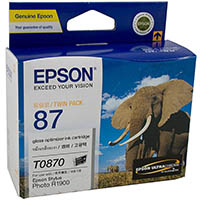 epson t0870 ink cartridge gloss optimiser pack 2