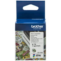brother cz1002 label roll 12mm x 5m white