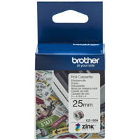 brother cz1004 label roll 25mm x 5m white