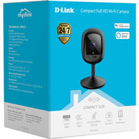 d-link dcs-6500lh compact full hd pan/tilt wi-fi surveillance camera black