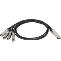 d-link dem-cb100qxs-4xs qsfp+ to 4x 10g sfp+ direct attach cable 1m