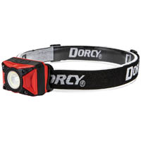 dorcy d4337 rechargeable headlamp 650 lumens black/grey