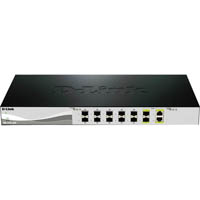 d-link dxs-1210-12sc 12-port 10 gigabit smart managed switch with 12 sfp+ ports and 2 10gbase-t (combo) ports