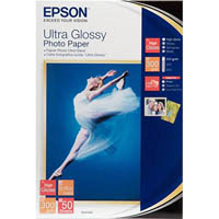 epson c13s041943 ultra glossy photo paper 300gsm 102 x 152mm white pack 50