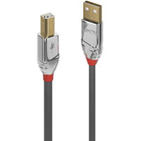 lindy 36643 cromo line usb-a to usb-b 2.0 cable 3m grey