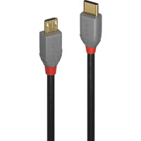 lindy 36892 anthra line usb-c 2.0 to micro-b cable 2m black