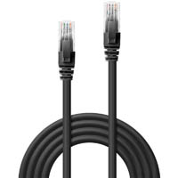 lindy 48078 network cable cat6 u/utp gigabit 2m black