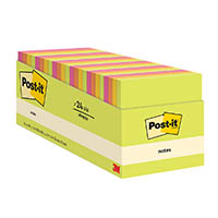 post- it notes 76x76 assorted pack 24