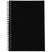 spirax 512 notebook 7mm ruled hard cover spiral bound a4 200 page black