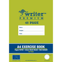 writer premium exercise book ruled 25mm 70gsm 48 page a4 umbrella