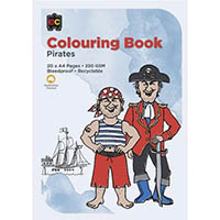 educational colours pirates colouring book 250gsm 20 page a4