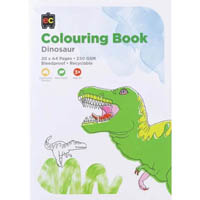 educational colours dinosaur colouring book 250gsm 20 page a4