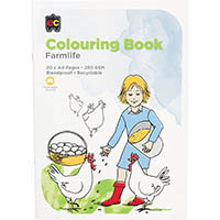 educational colours farmlife colouring book 250gsm 20 page a4