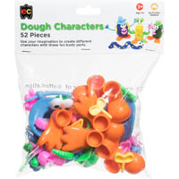 educational colours dough characters assorted pack 52