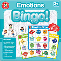 learning can be fun bingo cards emotions