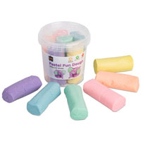 educational colours fun dough 900g pastel