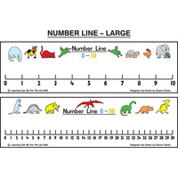 learning can be fun wall chart number line 0-10/0-30 large