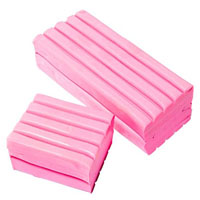 educational colours modelling clay 500g pink