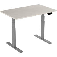 ergovida eed-623d electric sit-stand desk 1500 x 750mm grey/lightwood