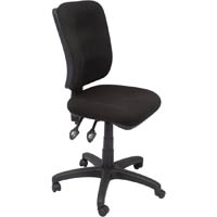 rapidline eg400 ergonomic typist chair square back seat/back tilt black