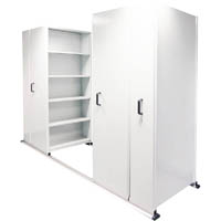 apc ezislide aisle saver 8 bay 5 shelves 4500 x 2175 x 900 x 400mm white