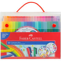 faber-castell connector pens assorted pack 60