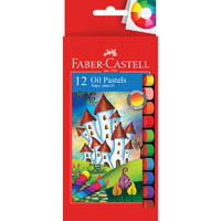 faber-castell oil pastels assorted pack 12