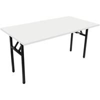 rapidline folding table 1500 x 750mm natural white