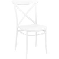 siesta cross chair 440mm white